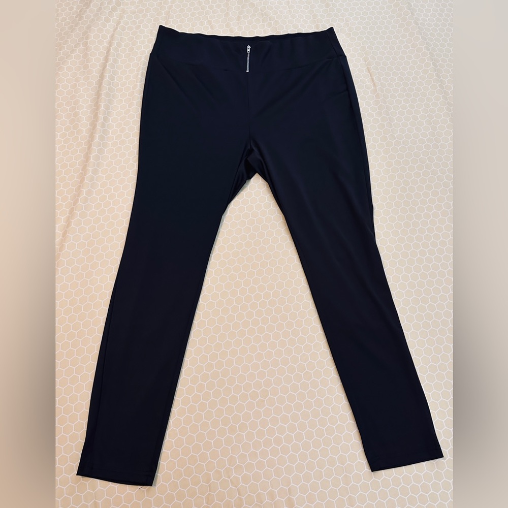 SHEIN Curve Dressy Leggings with Front Zipper Size 2XL